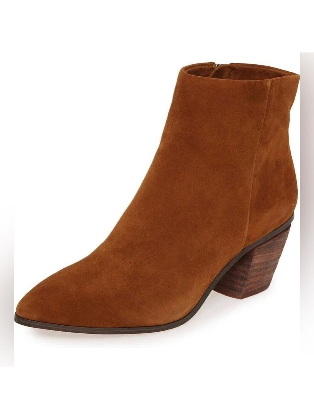 Nib Vince Camuto Grasem Vintage Brown Pointed Toe Western Ankle Boot